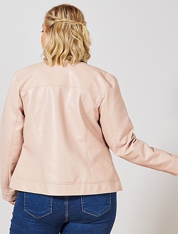 Cazadora sintética sin cuello - Kiabi