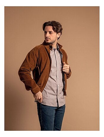 Cazadora teddy de terciopelo ZELGIN