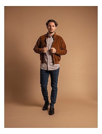 Cazadora teddy de terciopelo ZELGIN