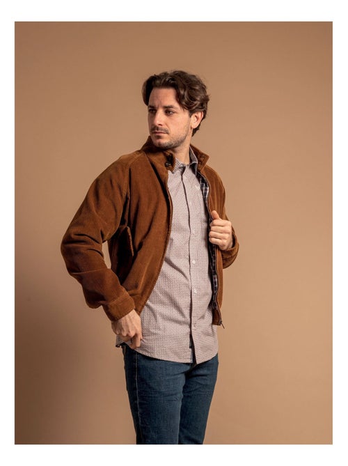 Cazadora teddy de terciopelo ZELGIN - Kiabi