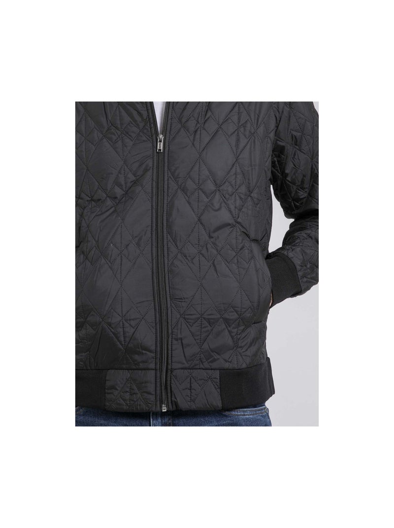 Cazadora teddy forrada de polar ZURUDIX Negro - Kiabi