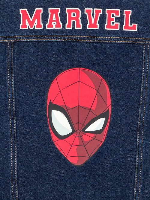Cazadora vaquera 'Marvel' 'Spiderman' con cuello a contraste - Kiabi