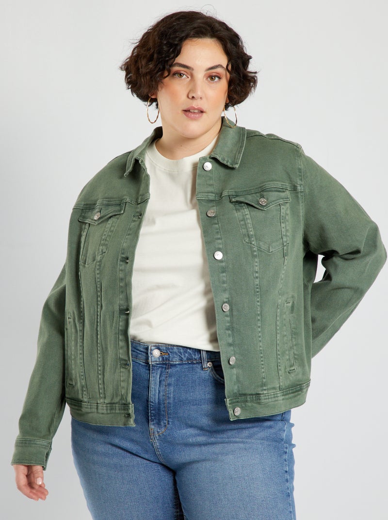 Cazadora vaquera VERDE - Kiabi