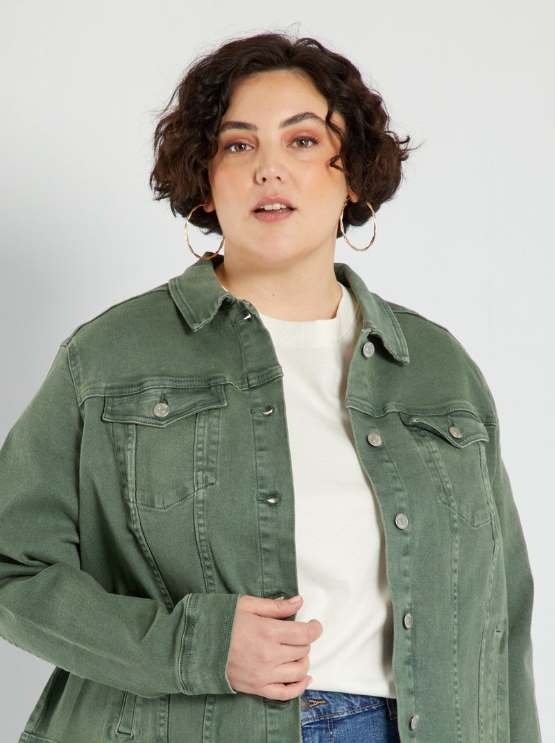 Cazadora vaquera VERDE - Kiabi