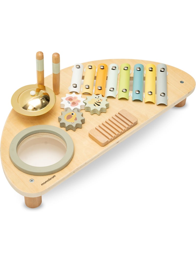 Centro Musical Infantil de Madera – Xilófono, Tambor y Juguete Sensorial, Bebé 9 Meses+ N/D - Kiabi