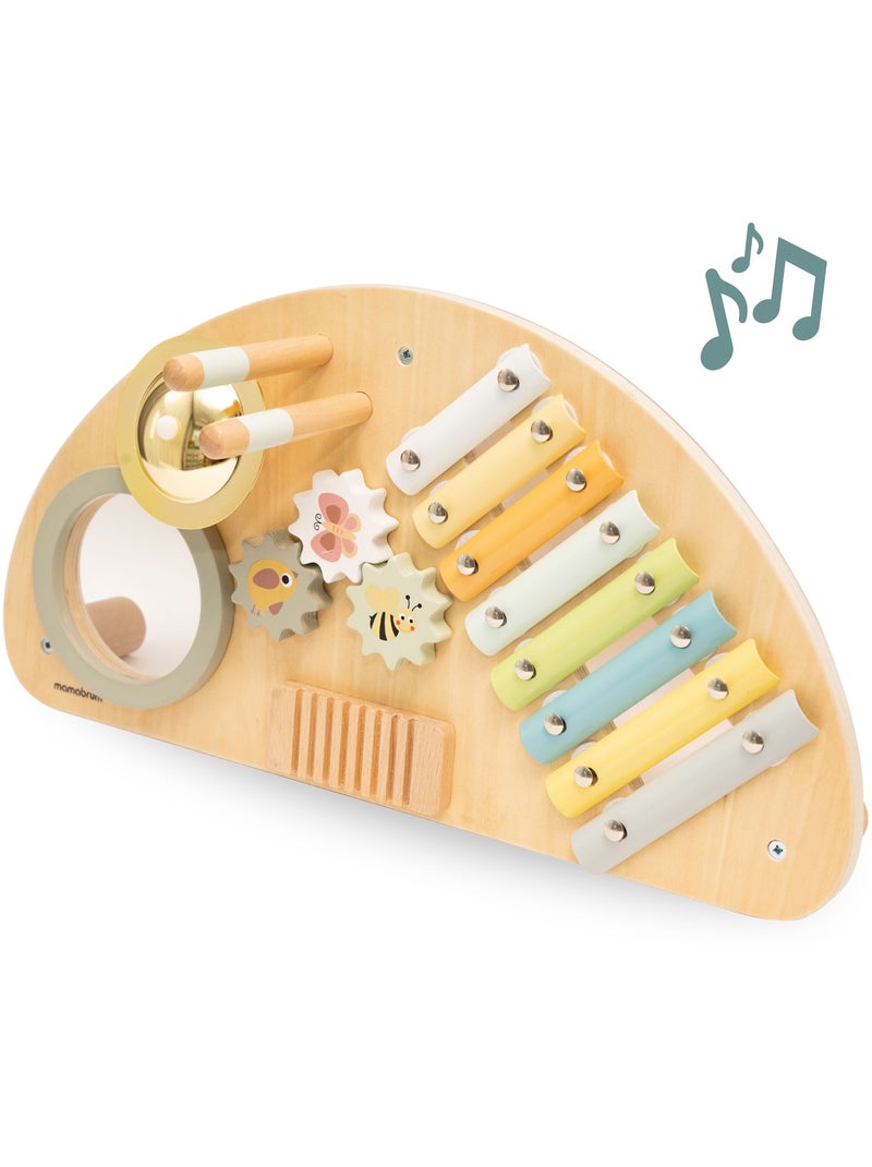 Centro Musical Infantil de Madera – Xilófono, Tambor y Juguete Sensorial, Bebé 9 Meses+ N/D - Kiabi