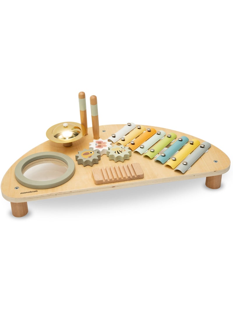 Centro Musical Infantil de Madera – Xilófono, Tambor y Juguete Sensorial, Bebé 9 Meses+ N/D - Kiabi