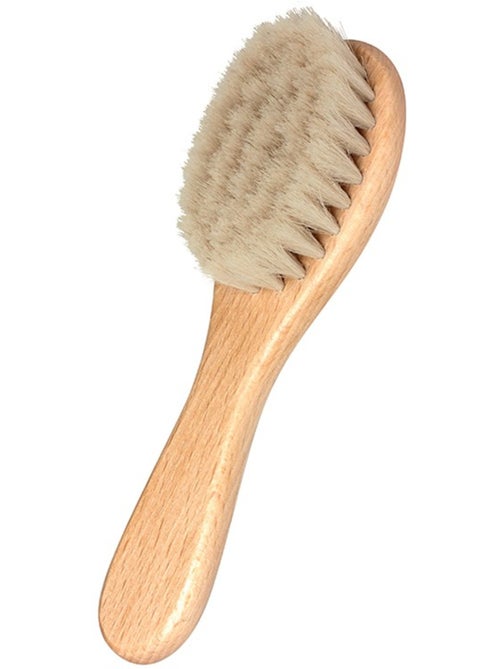 Cepillo de pelo bebé cerdas de cabra mango madera - Kiabi Cepillo de pelo bebé cerdas de cabra mango madera - Kiabi