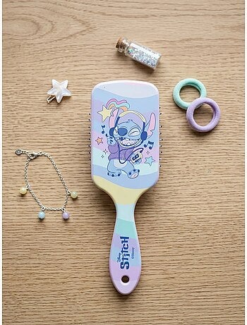 Cepillo de pelo infantil motivo acuarela stitch disney
