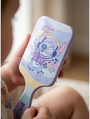 Cepillo de pelo infantil motivo acuarela stitch disney