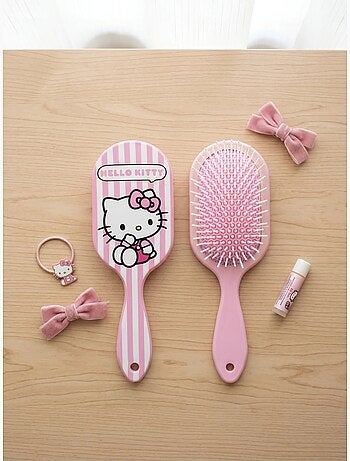 Cepillo de pelo rectangular cerdas suaves hello kitty sanrio
