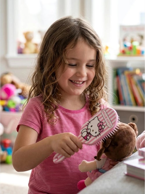 Cepillo de pelo rectangular cerdas suaves hello kitty sanrio - Kiabi