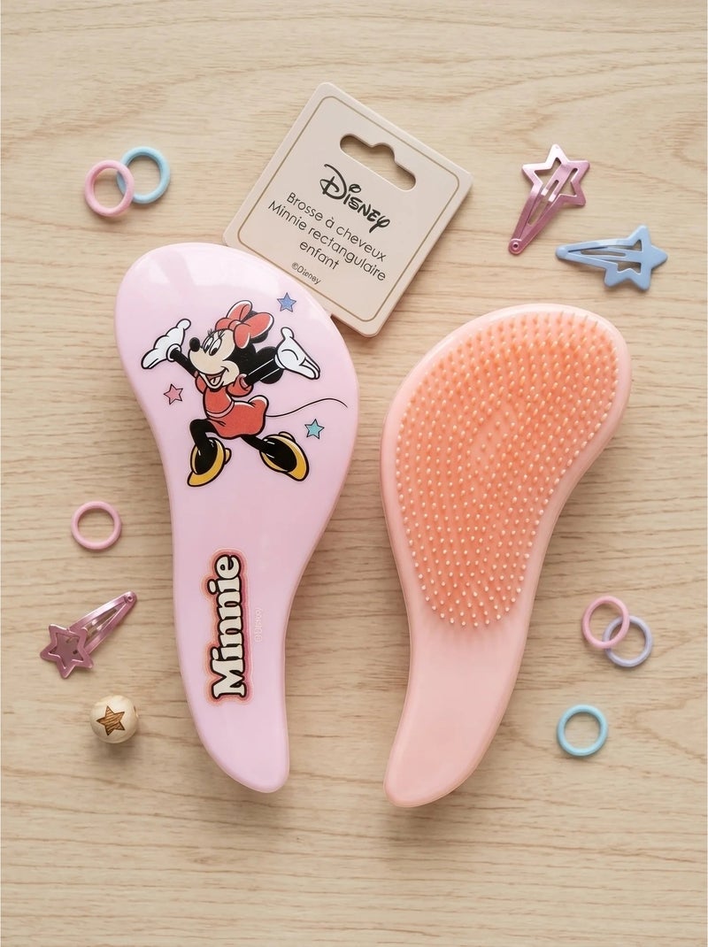 Cepillo de pelo rectangular infantil Minnie Disney Rosa - Kiabi