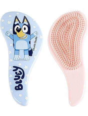 Cepillo desenredante Bluey - Púas flexibles - Azul pastel