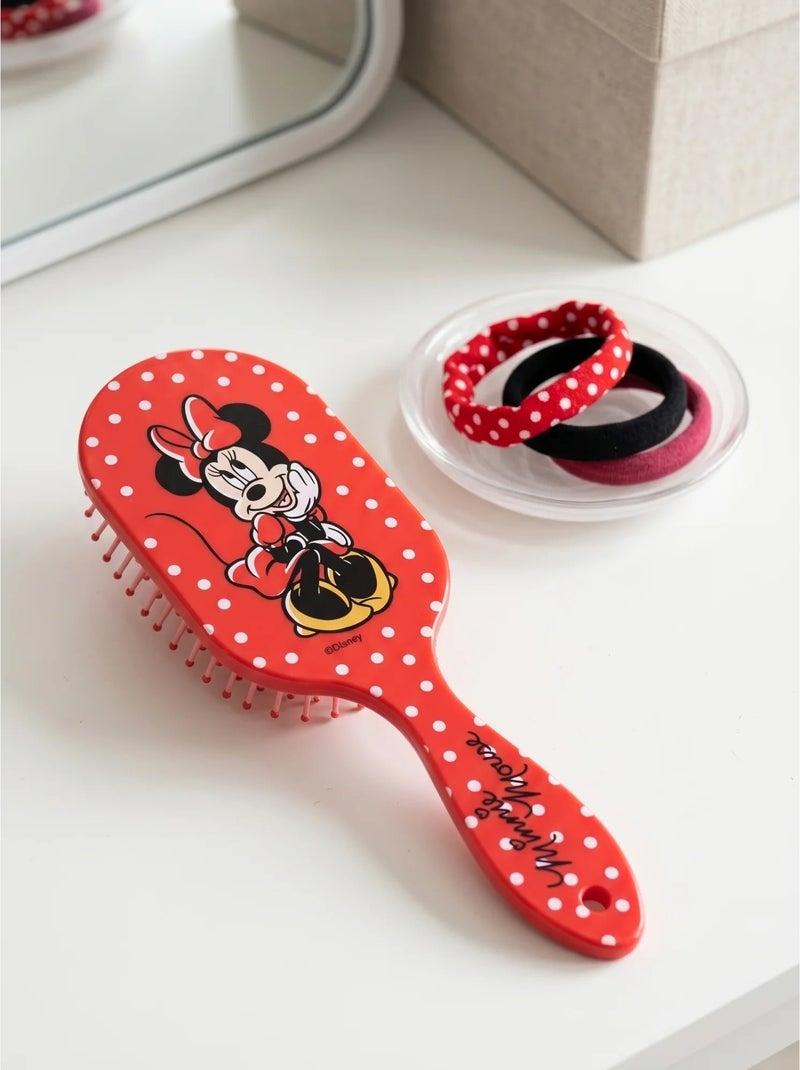 Cepillo desenredante compacto minnie mouse disney Rojo - Kiabi