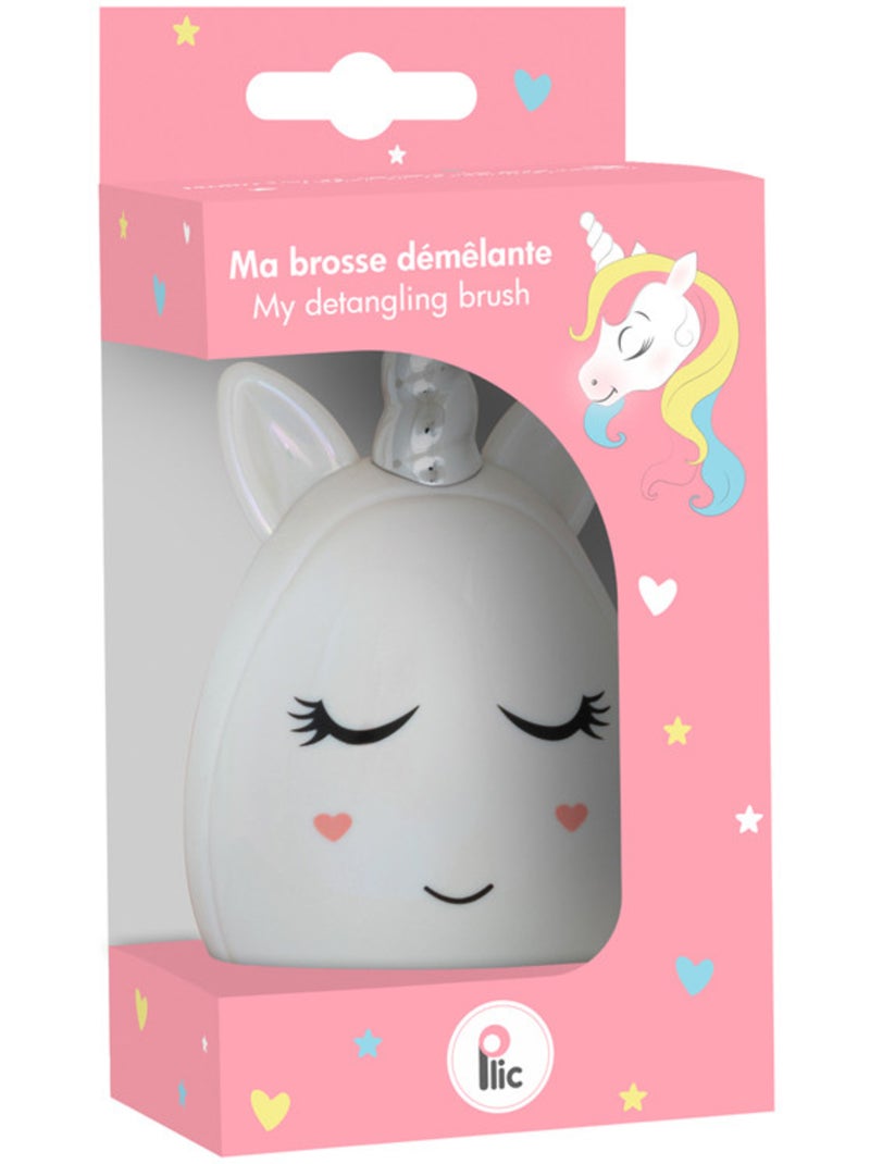Cepillo desenredante con unicornio Rosa/Blanco - Kiabi