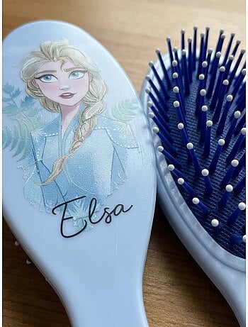 Cepillo desenredante elsa - frozen - azul