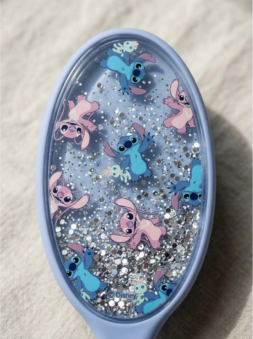 Cepillo desenredante ovalado de silicona con purpurina Stitch Disney - Kiabi
