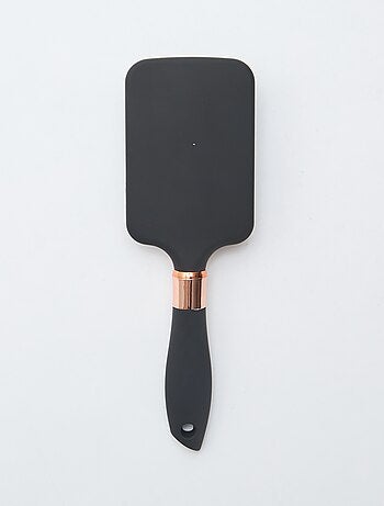 Cepillo para el cabello cuadrado con mango iridiscente