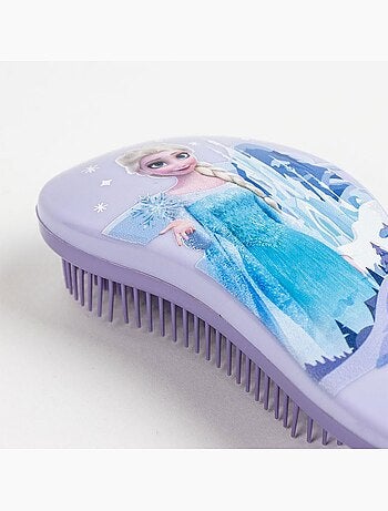 Cepillo rectangular para el cabello - La Reina de las Nieves – Elsa y Anna - Azul
