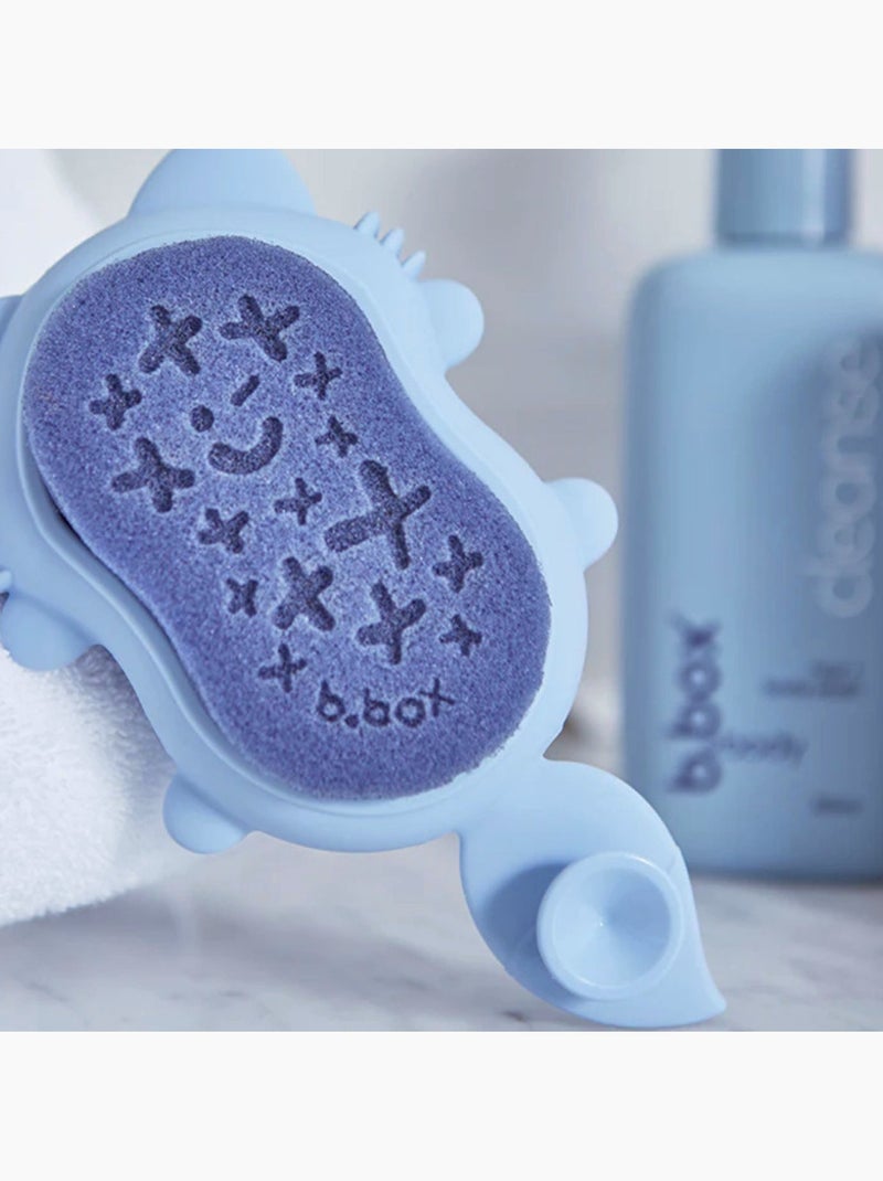 Cepillo y esponja para baño de bebé | B.Box Azul - Kiabi