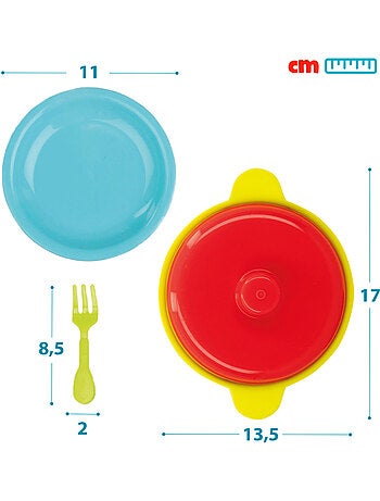 Cesta alimentos de juguete y menaje 36 piezas my home colors