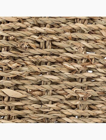 Cesta colgante de mimbre