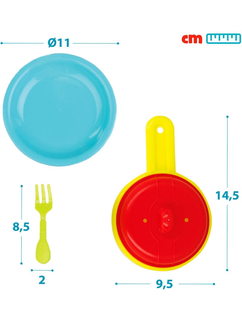 Cesta con comida de juguete y menaje 33 pzas my home colors N/D - Kiabi