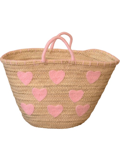 Cesta Corazones bordados - Kiabi
