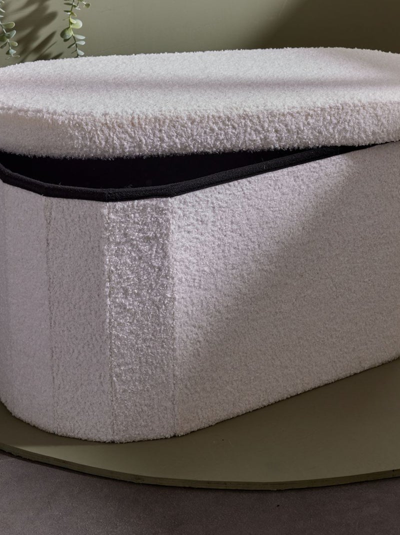 Cesta de almacenaje de punto de rizo BEIGE - Kiabi