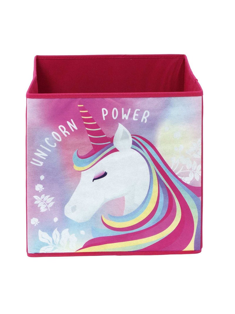 Cesta de almacenaje 'unicornio' rosa - Kiabi