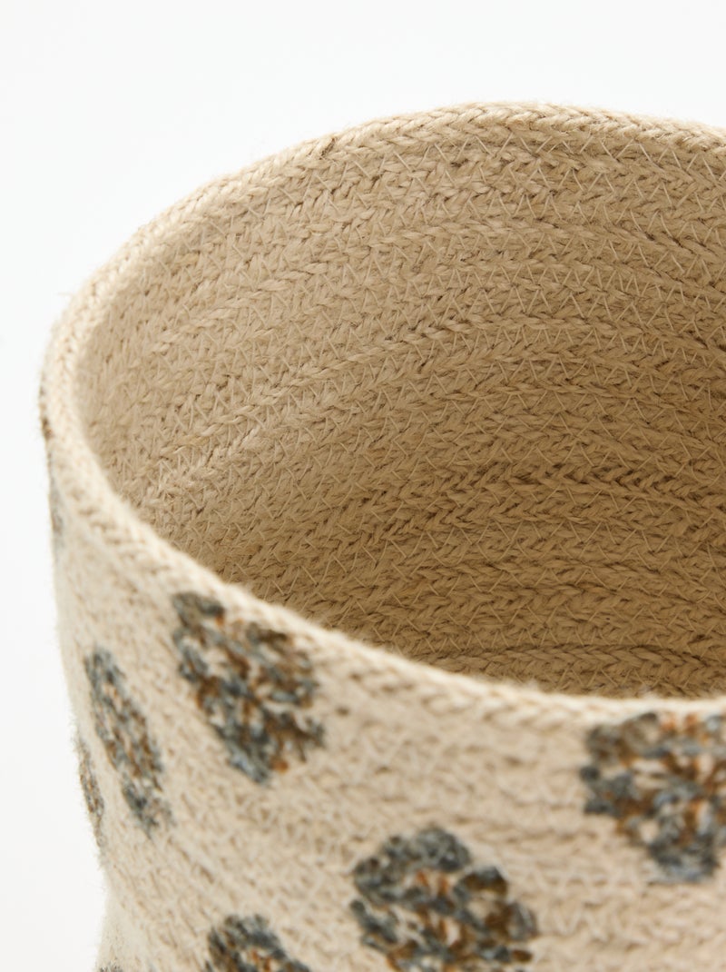 Cesta de almacenamiento de yute - Kiabi Home Azul - Kiabi