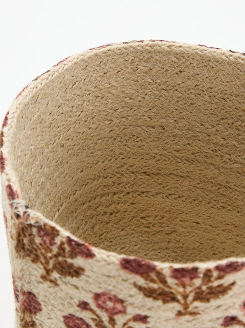 Cesta de almacenamiento de yute - Kiabi Home - Kiabi Cesta de almacenamiento de yute - Kiabi Home - Kiabi