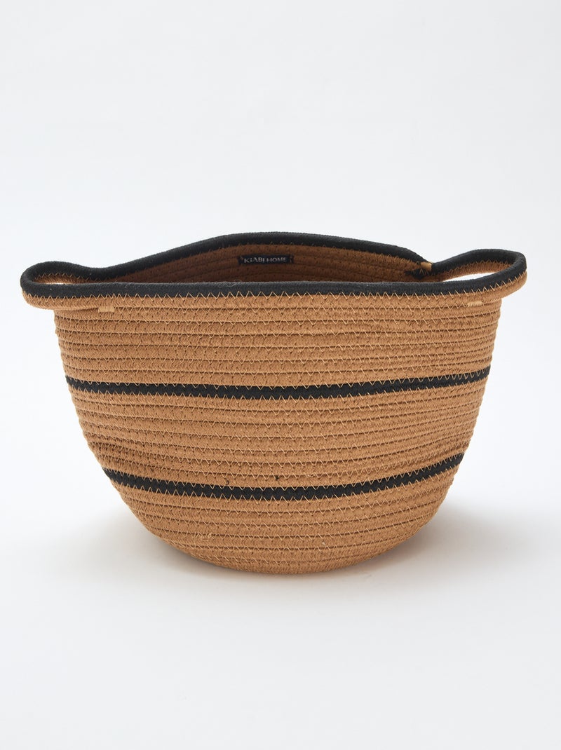 Cesta de almacenamiento decorativa Marron - Kiabi