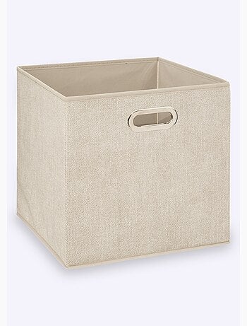 Cesta de almacenamiento plegable, asa de metal. - AFIBEL
