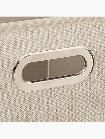 Cesta de almacenamiento plegable, asa de metal. - AFIBEL