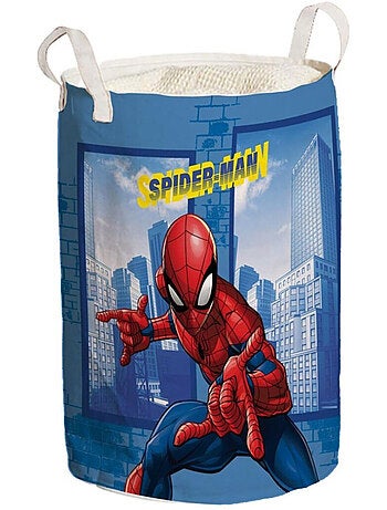 Cesta de almacenamiento Spiderman infantil, saco para ropa 50x32 cm