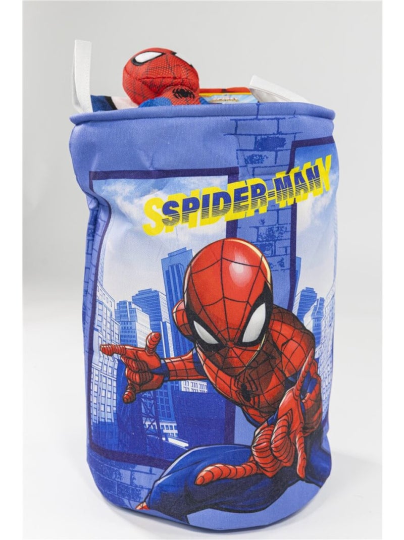 Cesta de almacenamiento Spiderman infantil, saco para ropa 50x32 cm Azul - Kiabi