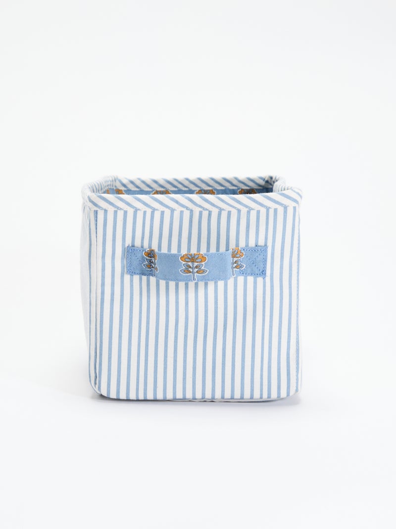 Cesta de almacenamiento textil Blanco - Kiabi