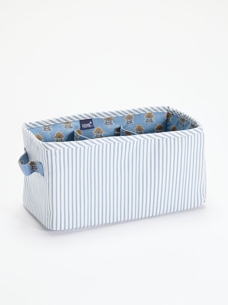 Cesta de almacenamiento textil Blanco - Kiabi