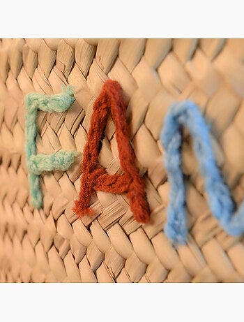 Cesta de almacenamiento trenzada COOL FAMILY