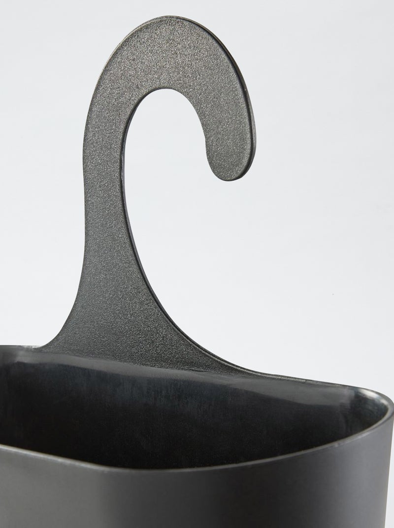 Cesta de ducha con gancho negro - Kiabi