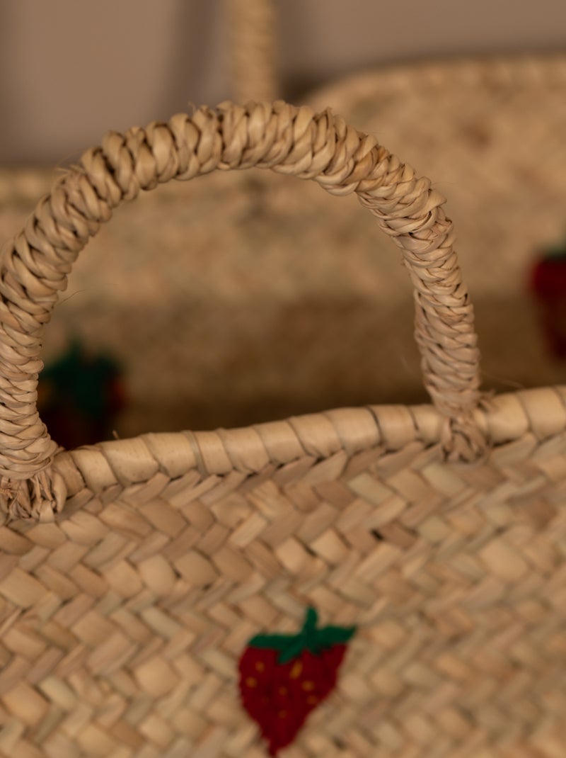 Cesta de fresas bordada Rojo - Kiabi