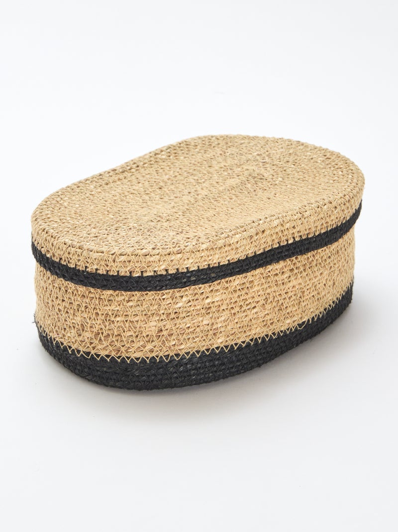 Cesta de mimbre Negro - Kiabi