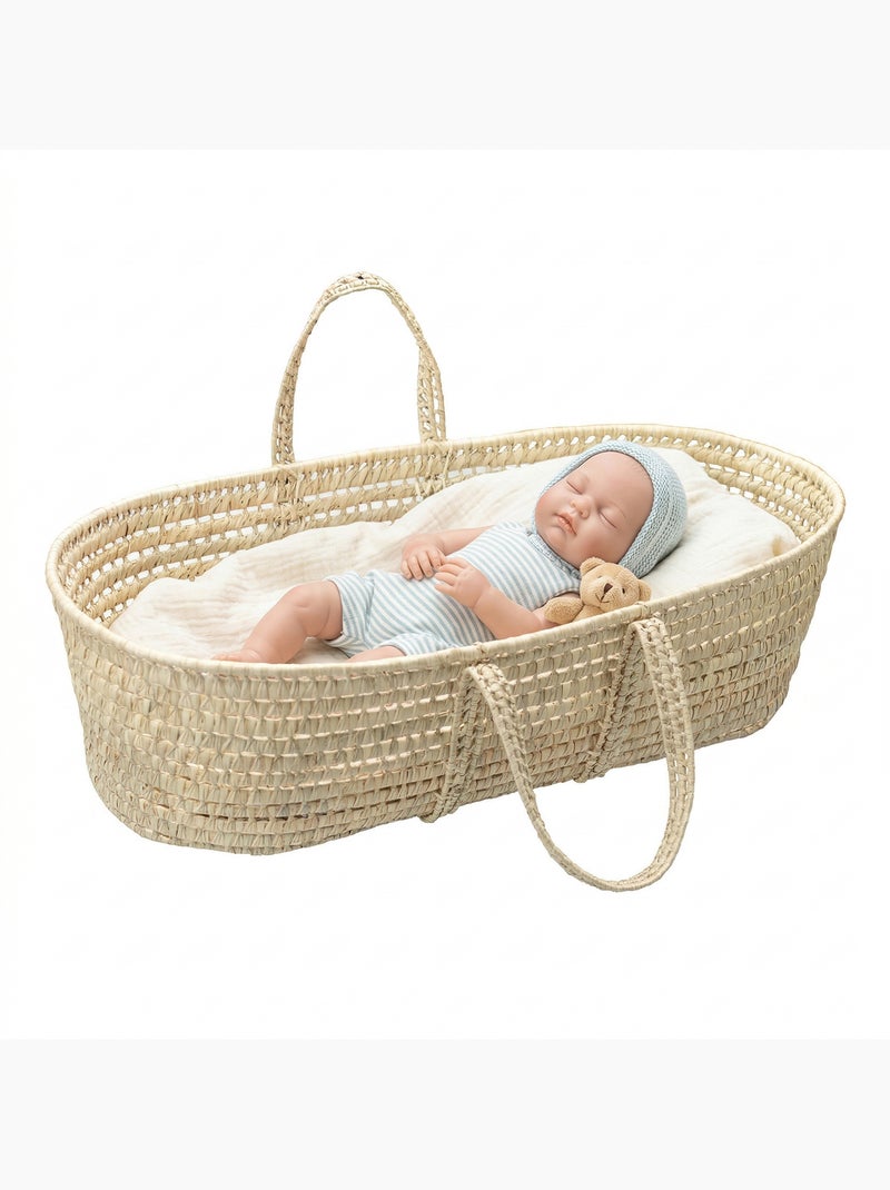 Cesta de moisés de fibras naturales para muñeca | SEVIRA KIDS Beige - Kiabi