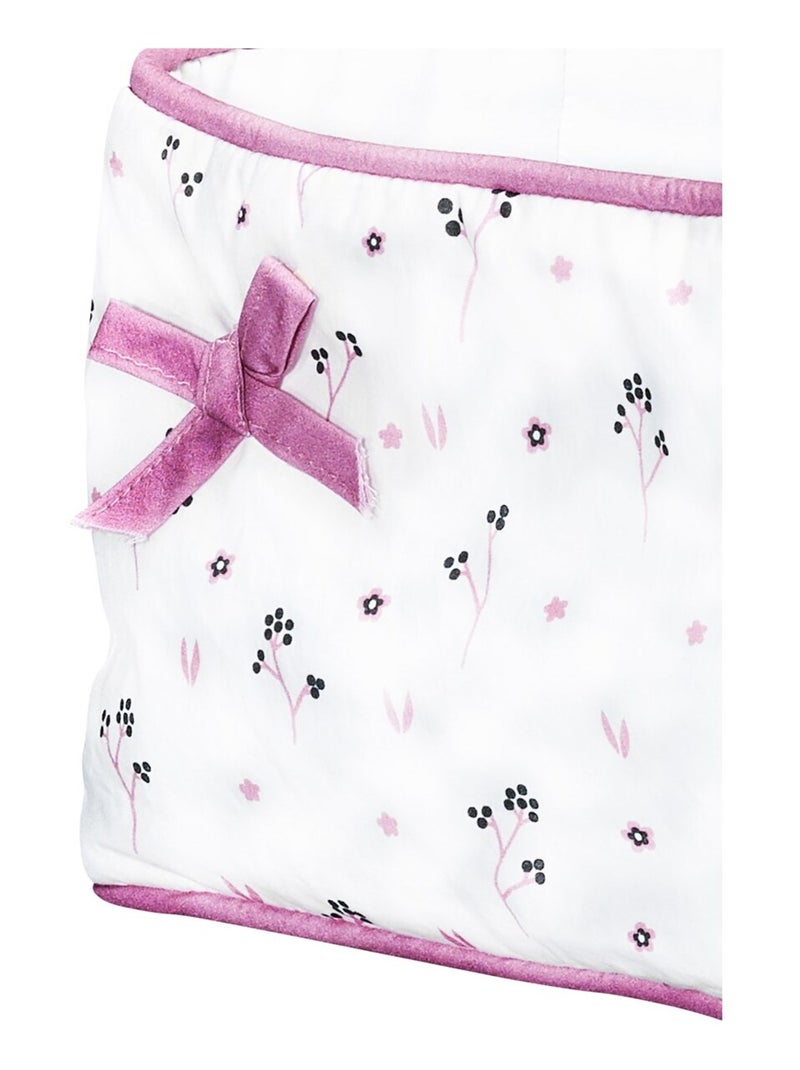 Cesta de tela de algodón - BABYPRICE Blanco - Kiabi