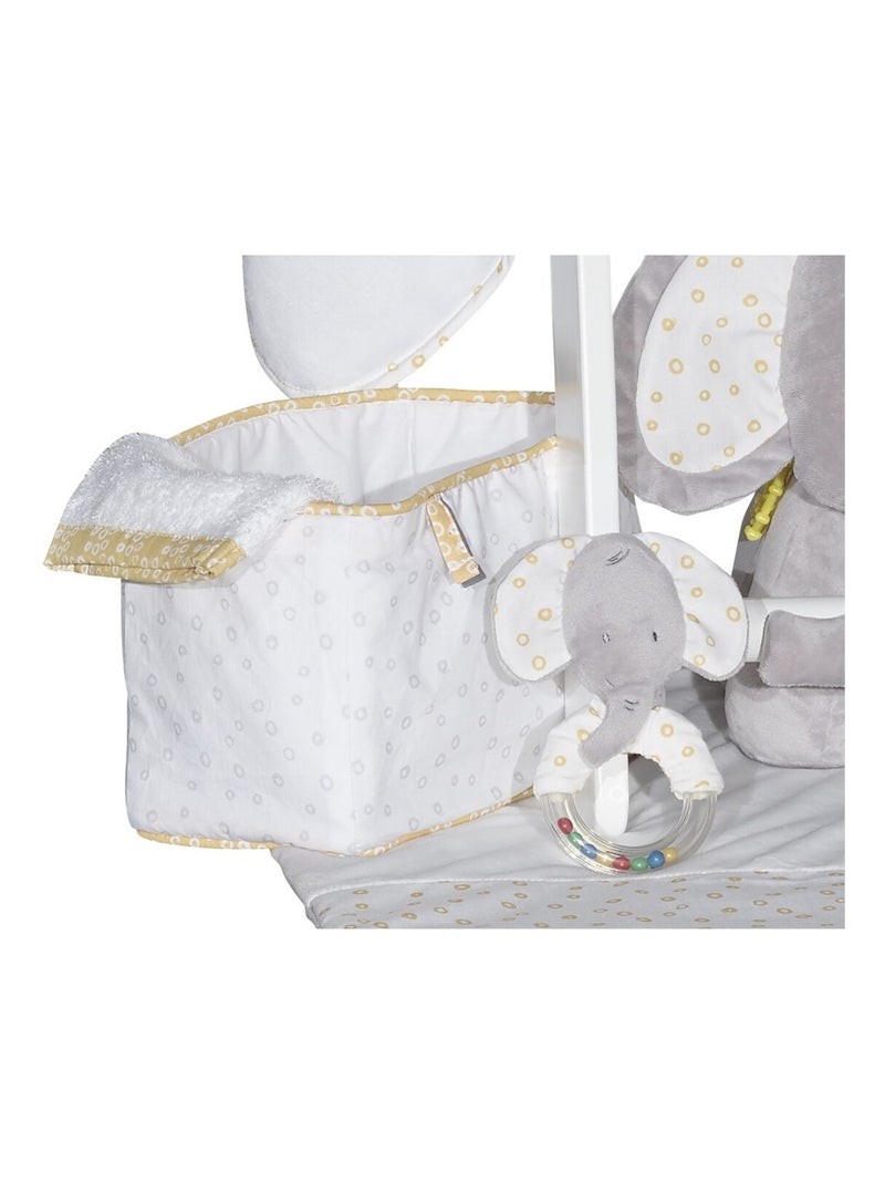 Cesta de tela de algodón - BABYPRICE Blanco - Kiabi