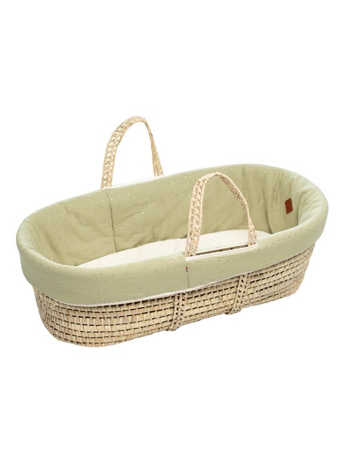 Cesta para bebé con colchón, funda y funda ajustable, puntos dorados | SEVIRA KIDS - Kiabi