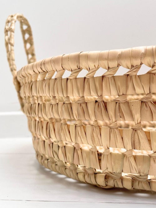 Cesta para cambiar bebé de mimbre ovalada - Kiabi Cesta para cambiar bebé de mimbre ovalada - Kiabi