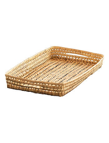 Cesta para cambiar bebé de mimbre rectangular